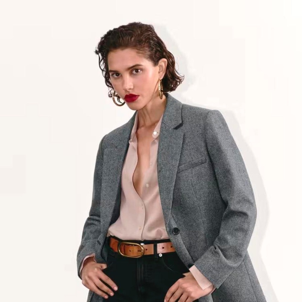 Everlane Herringbone Blazer